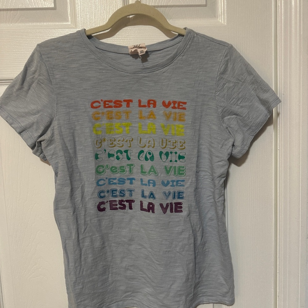 Cinq à Sept Blue “C’est la vie” T-Shirt